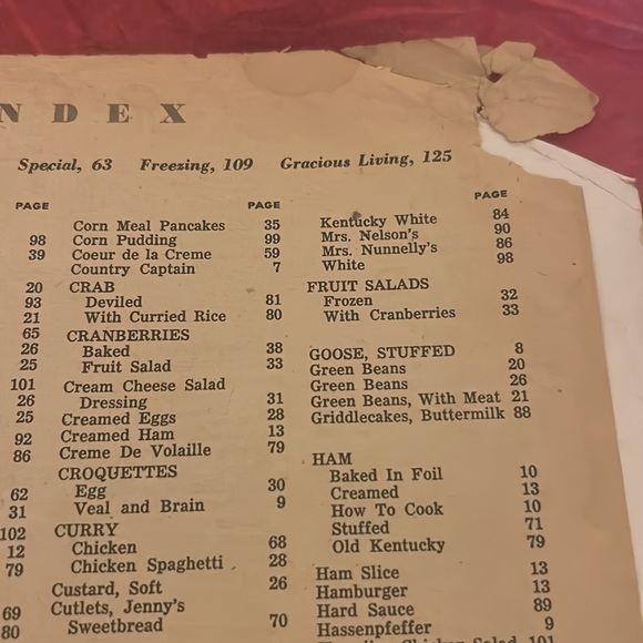 October 4, 1953 edition of Cissy Greg’s cookbook - Picture 7 of 9